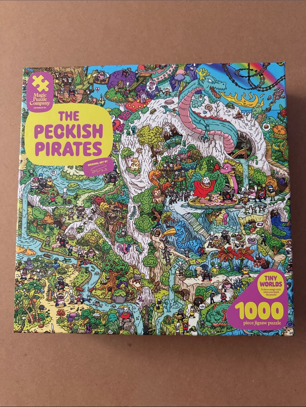 Magic puzzle company- The Peckish Pirates 1000-Piece Jigsaw Puzzle - Multicolor